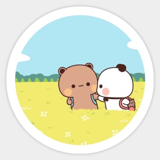 Bubu and Dudu cuddly bears Sticker